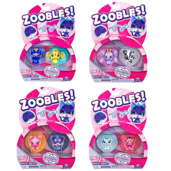 Zoobles Pet & Happitat, 2 Pack, Assorted - 6061774-T